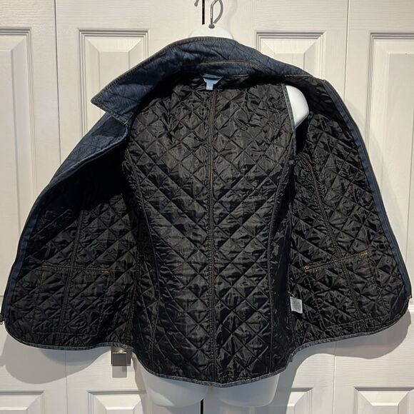 Denver Hayes Blue Denim Quilted Zip Up Vest Size‎ L - Picture 8 of 10